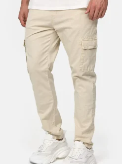 Indicode Herren Cargohose - Broadwick in beige sand