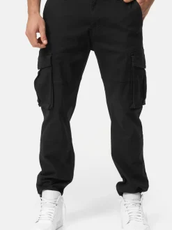 Indicode Herren Cargohose - INMauricio in schwarz