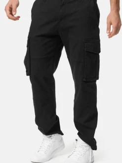 Indicode Herren Cargohose - INMauricio in schwarz