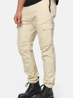 Indicode Herren Cargohose - Mathews in beige sand