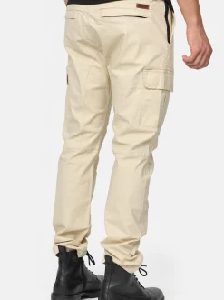 Indicode Herren Cargohose - Mathews in beige sand