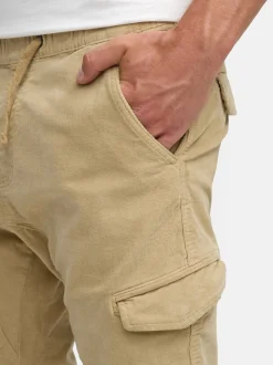 Indicode Herren Cargohose - Walker in beige sand