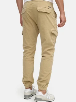 Indicode Herren Cargohose - Walker in beige sand