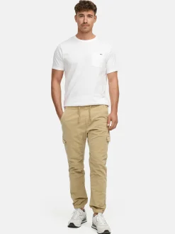 Indicode Herren Cargohose - Walker in beige sand