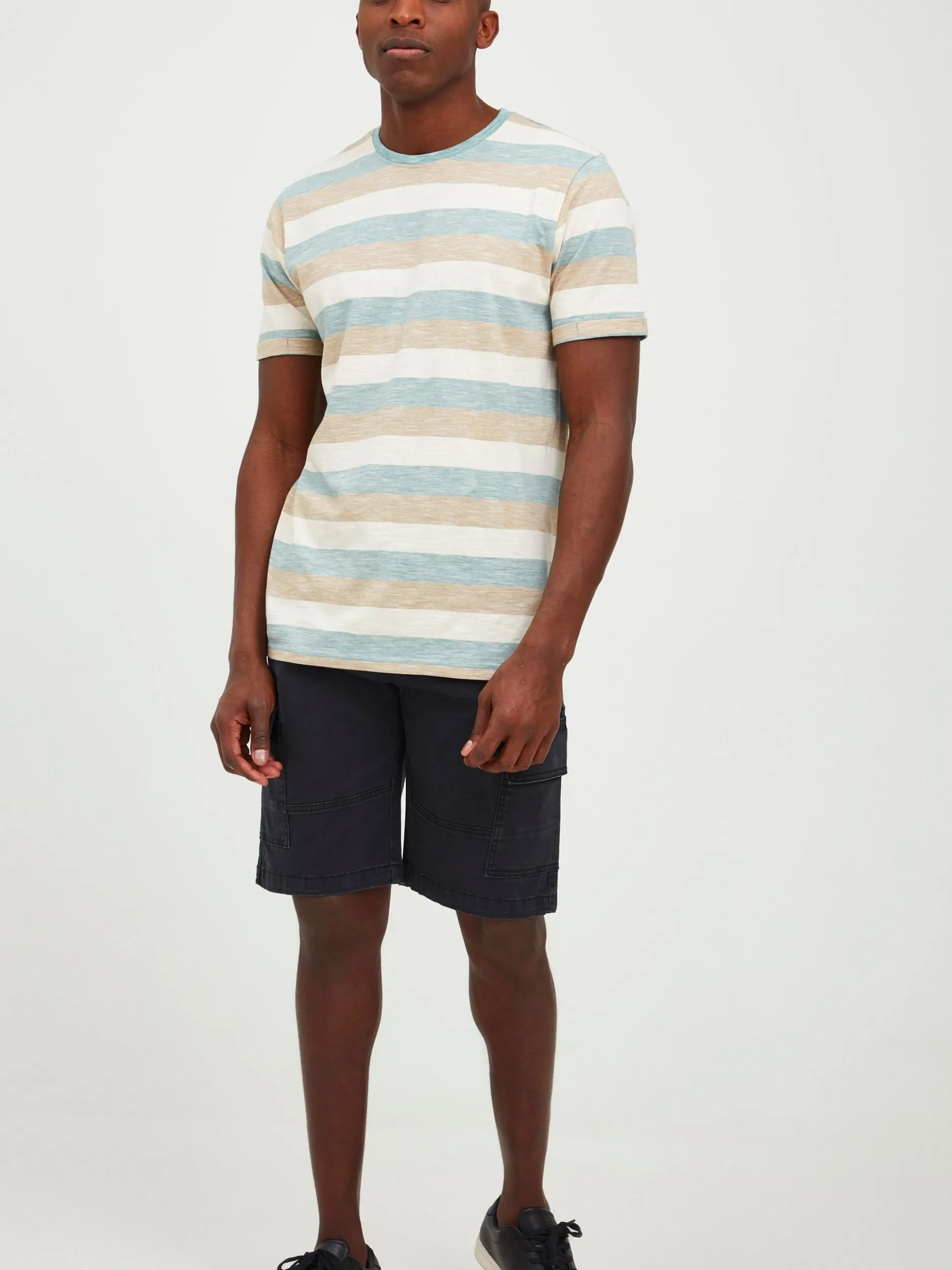 Indicode Herren Cargoshorts - IDBrom in schwarz