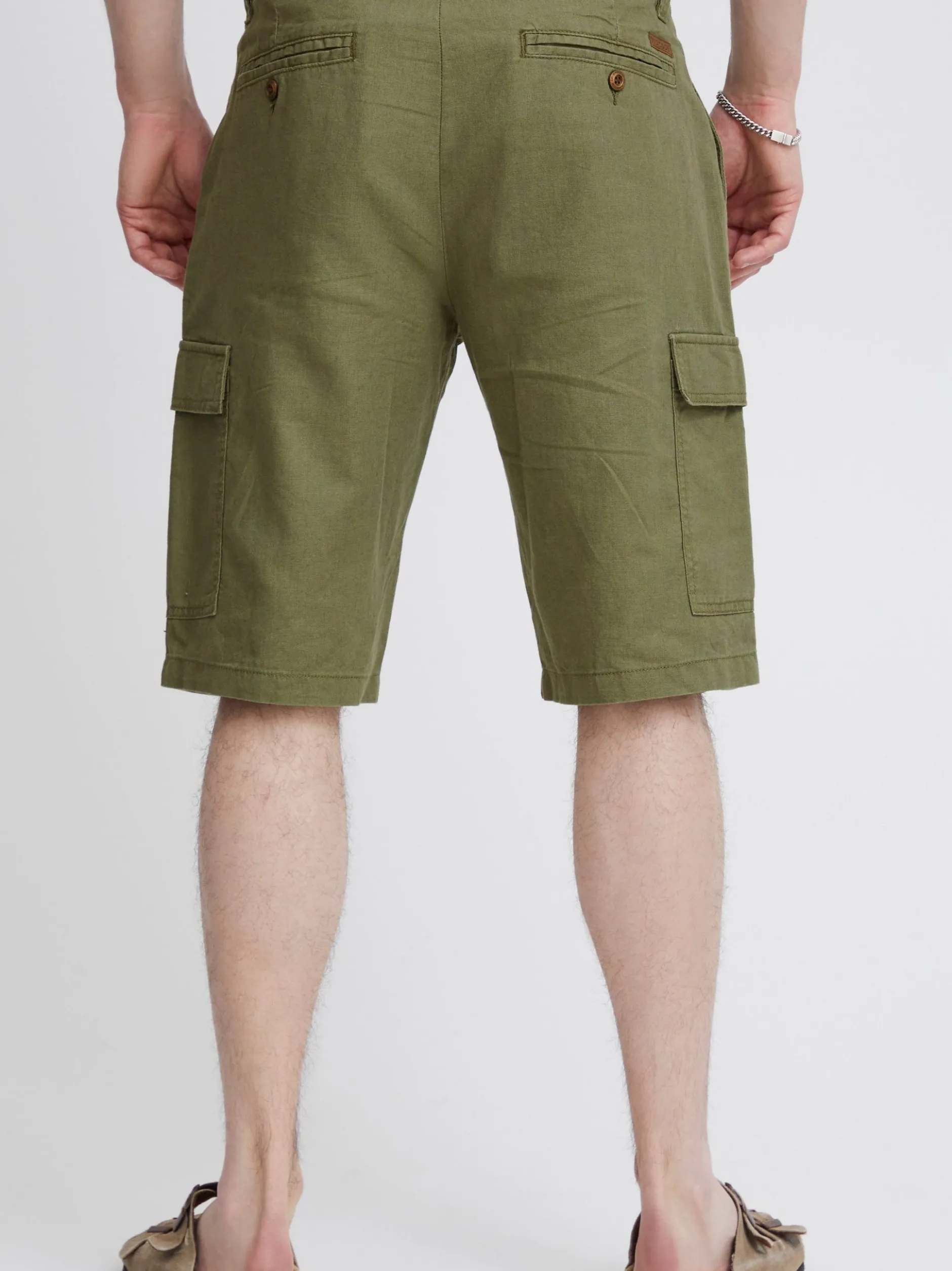 Indicode Herren Cargoshorts - IDMosato in oliv