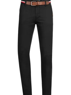Indicode Herren Chinohose - Cherry in schwarz