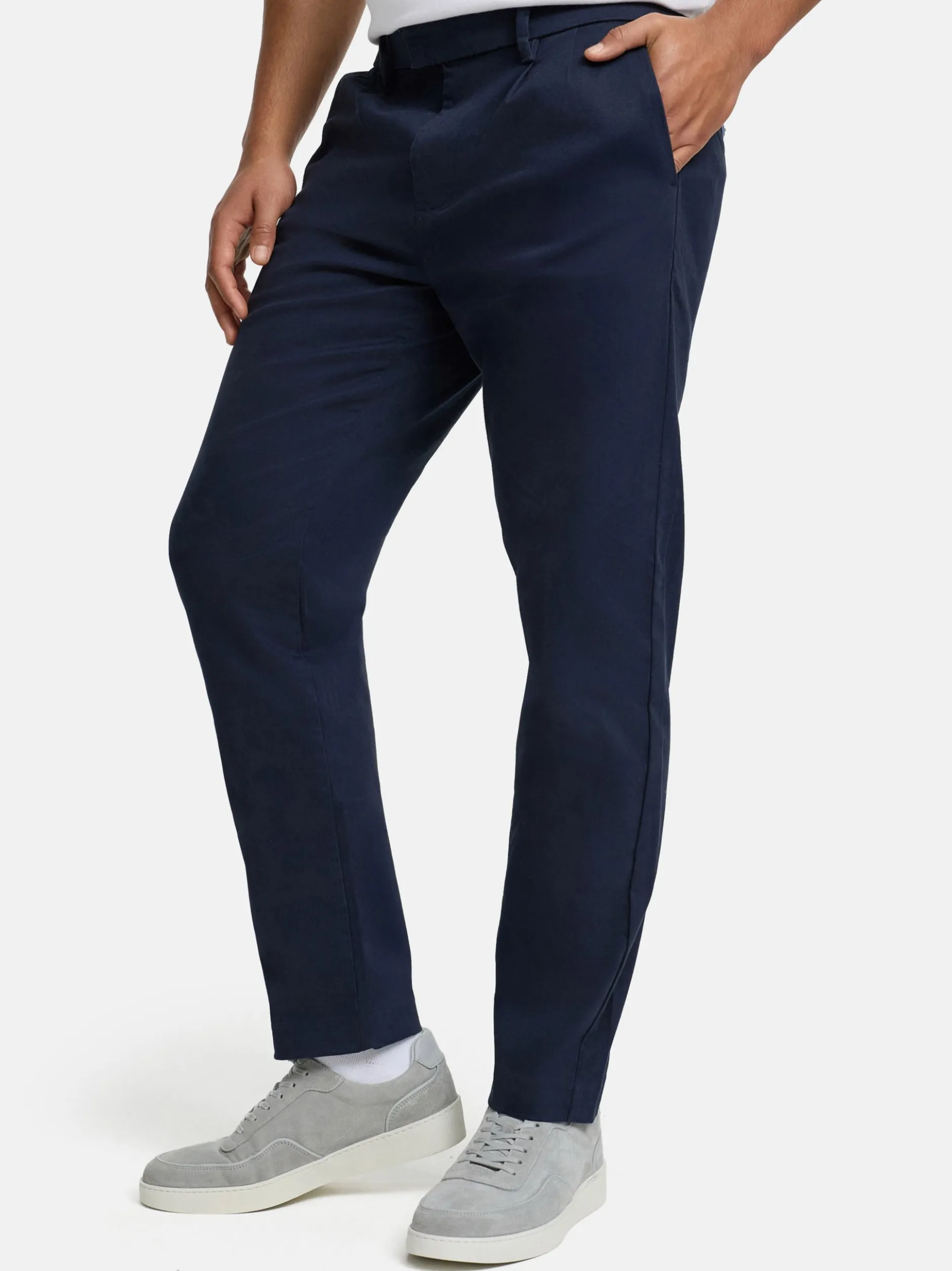 Indicode Herren Chinohose - Ignazo in marine