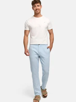Indicode Herren Chinohose - INLino in hellblau