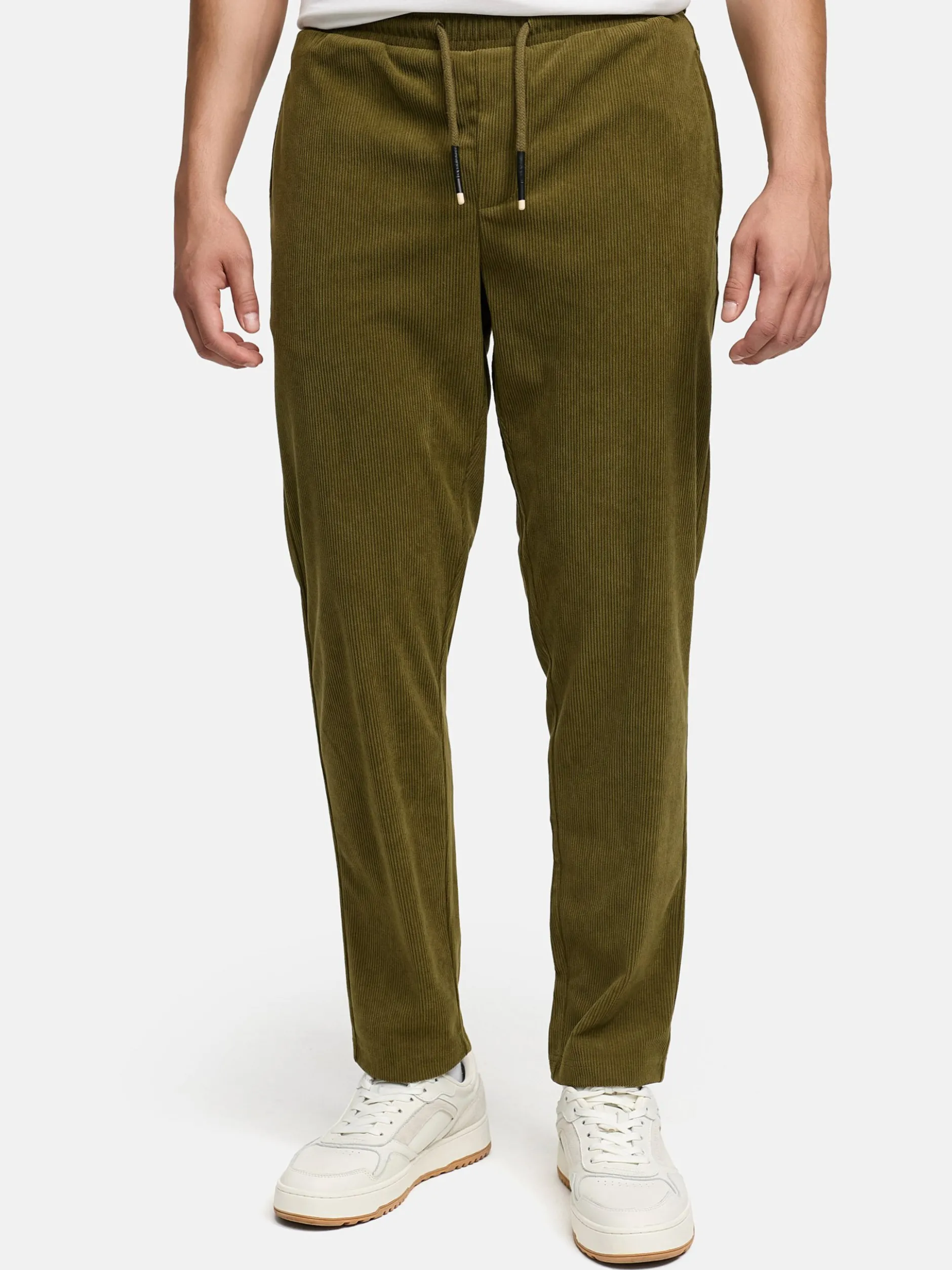 Indicode Herren Chinohose - INNemoto Pants in oliv khaki