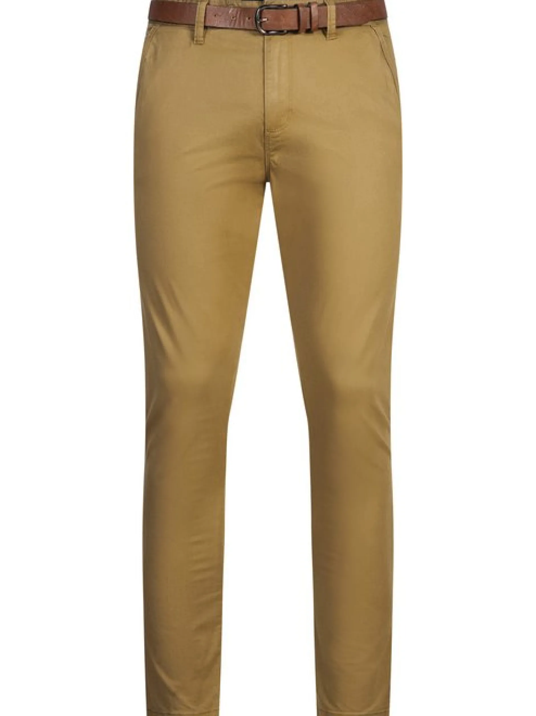 Indicode Herren Chinohose - INPilli in camel