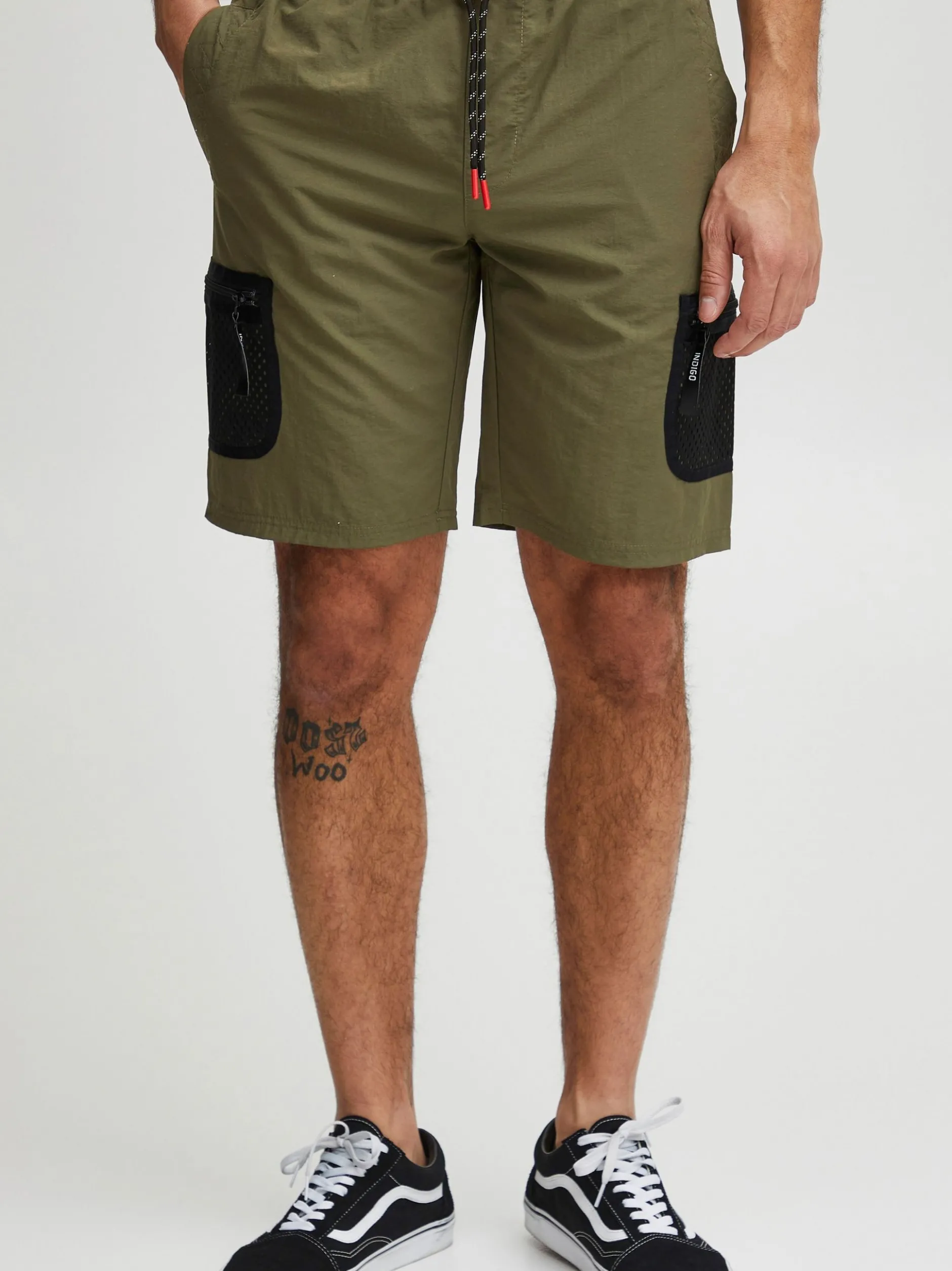 Indicode Herren Chinoshorts - IDPeter in grün