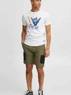 Indicode Herren Chinoshorts - IDPeter in grün