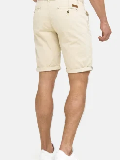 Indicode Herren Chino Shorts - Cuba in beige sand