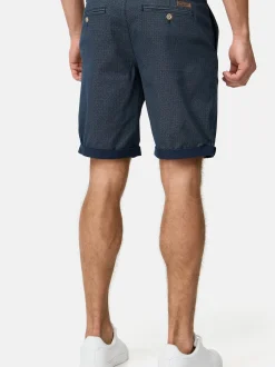 Indicode Herren Chino Shorts - Cuba in blau denim