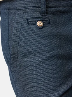 Indicode Herren Chino Shorts - Cuba in blau denim