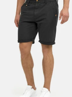 Indicode Herren Chino Shorts - Cuba in schwarz