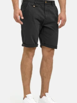 Indicode Herren Chino Shorts - Cuba in schwarz