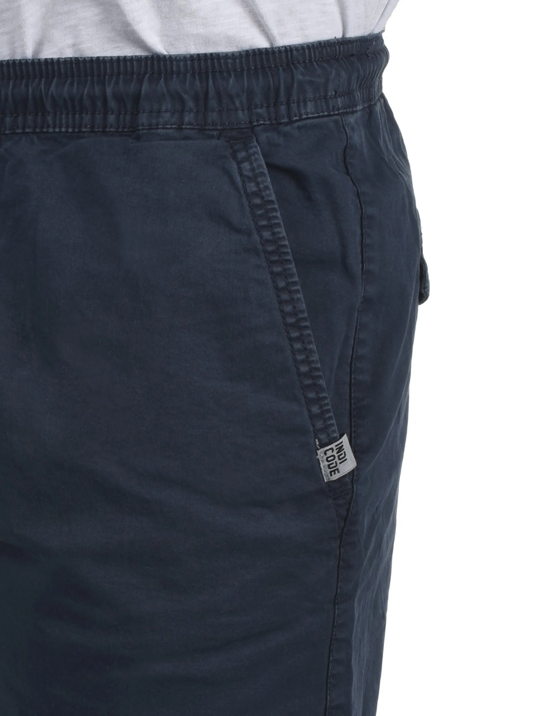 Indicode Herren Chinoshorts - IDAbbey in marine