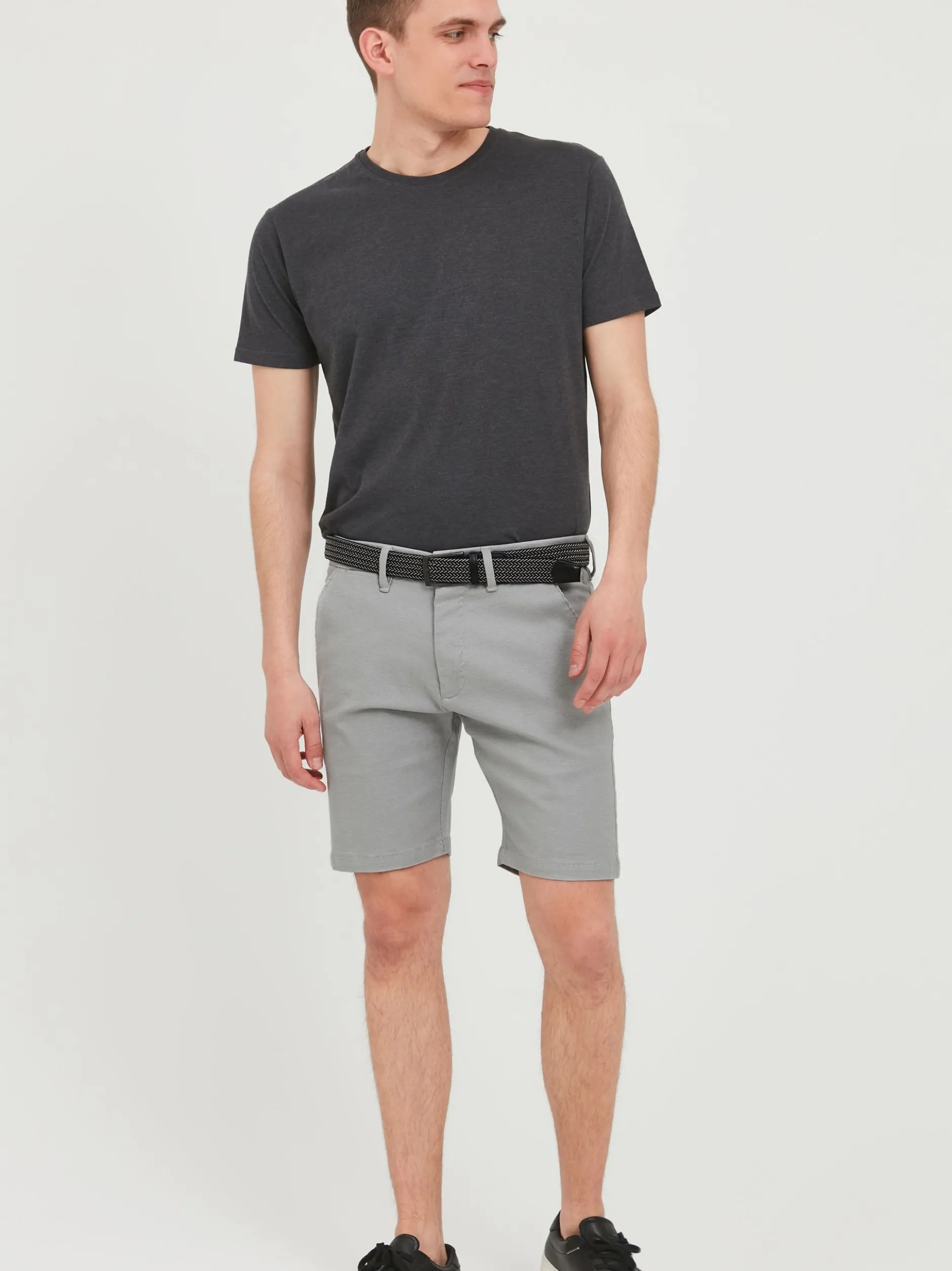 Indicode Herren Chinoshorts - IDLozano in grau