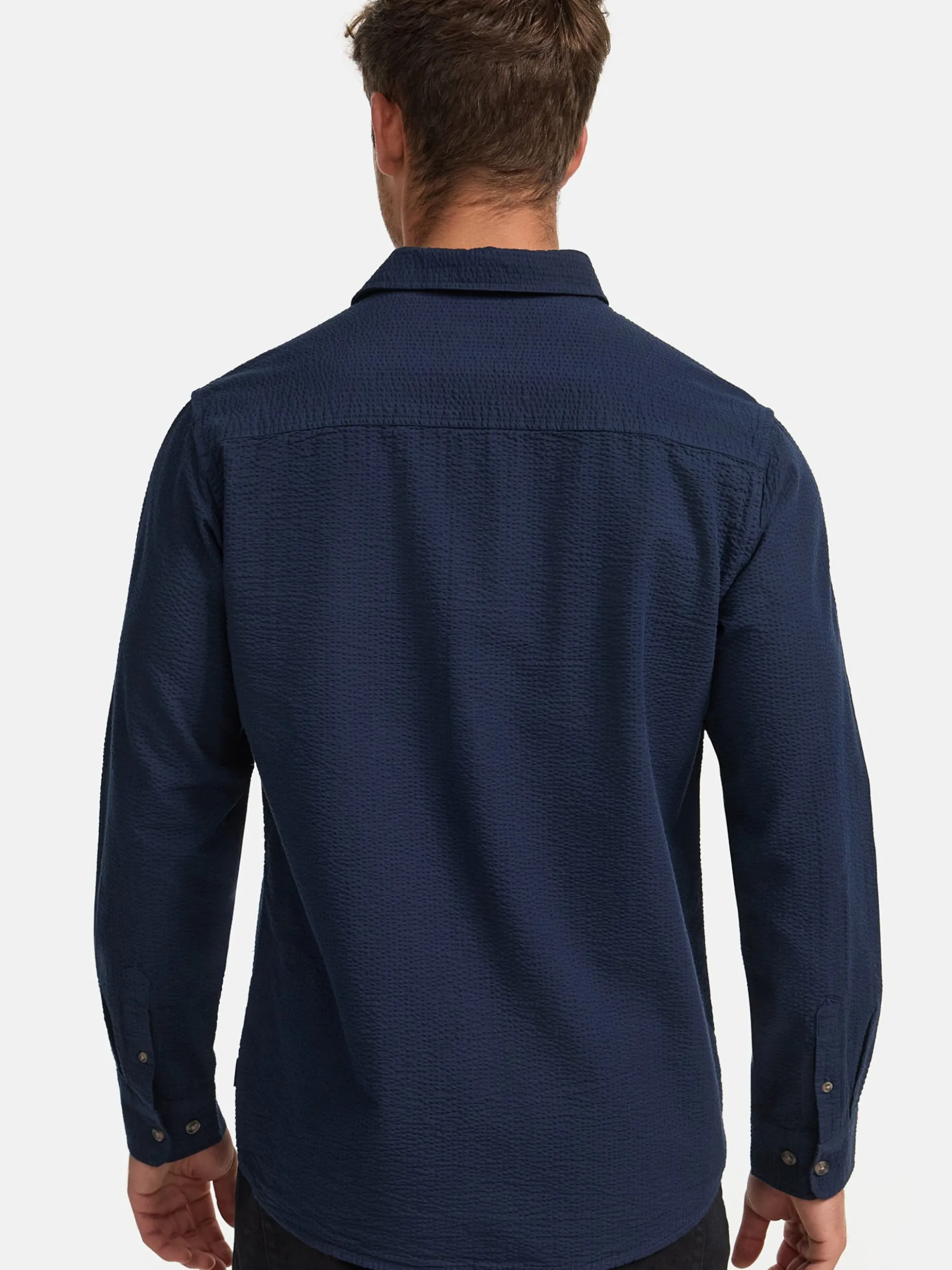 Indicode Herren Hemd Langarm - INCaix in marine