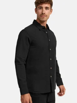 Indicode Herren Hemd Langarm - INCaix in schwarz