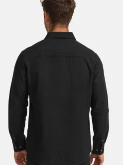 Indicode Herren Hemd Langarm - INCaix in schwarz