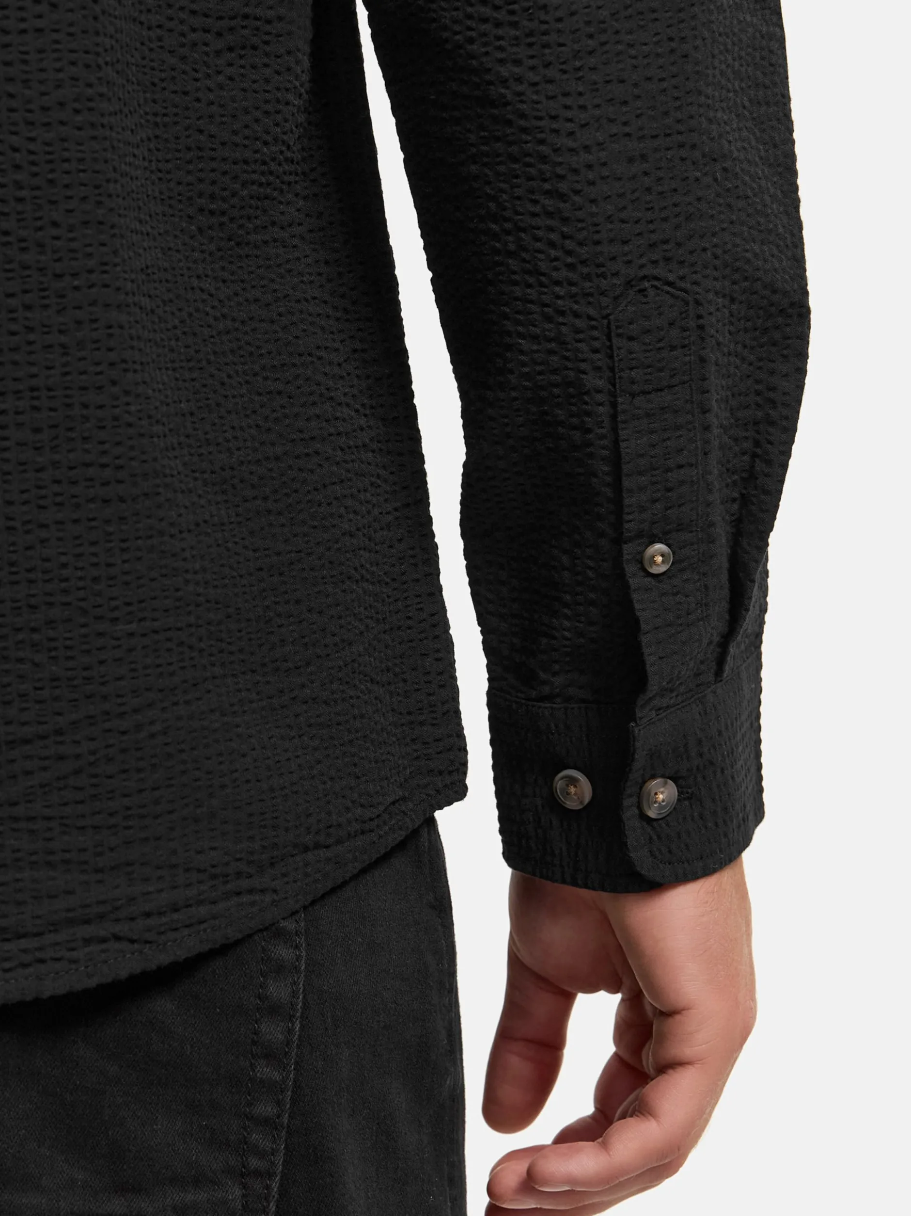 Indicode Herren Hemd Langarm - INCaix in schwarz