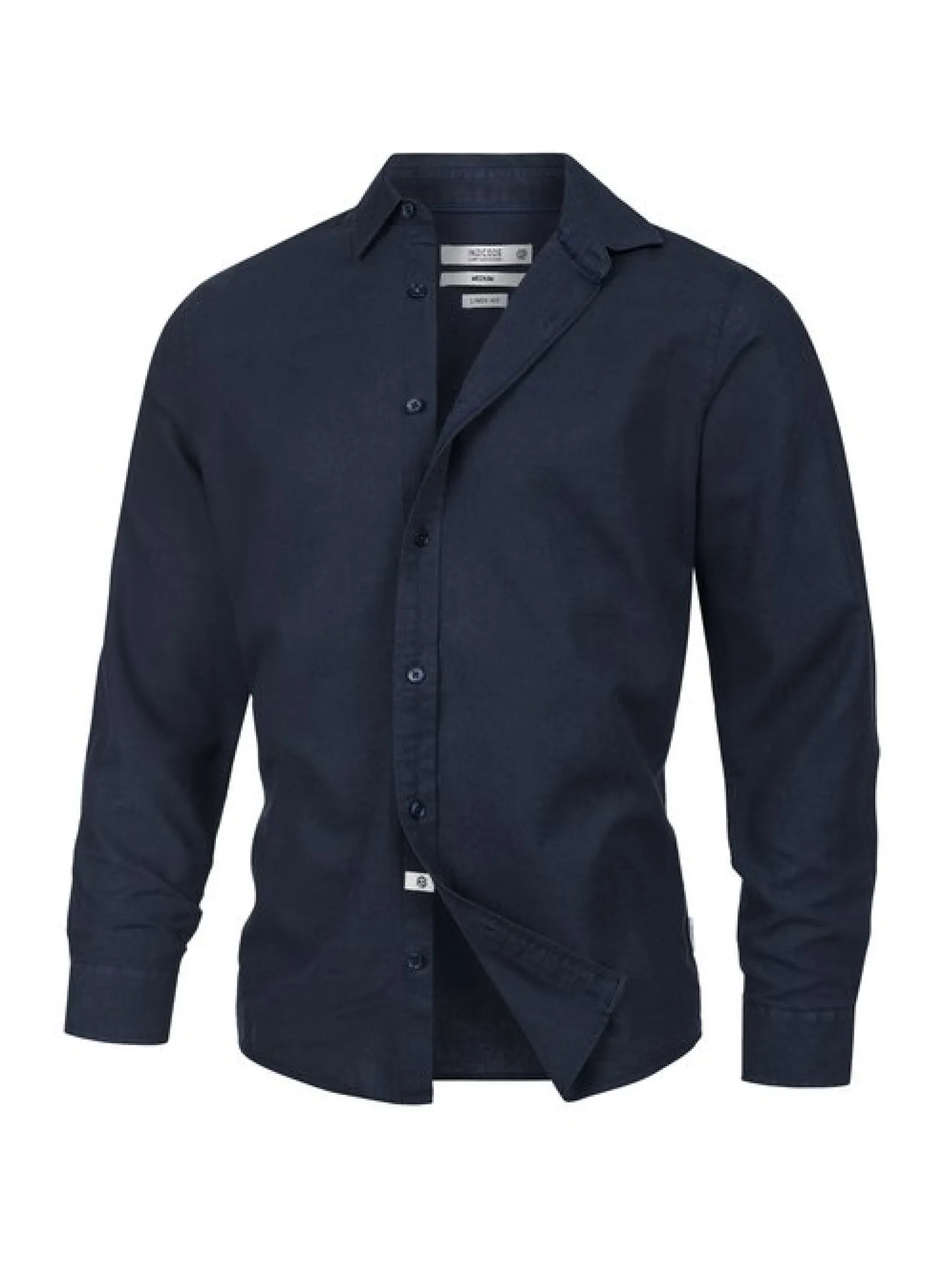 Indicode Herren Hemd Langarm - INCeppo in marine