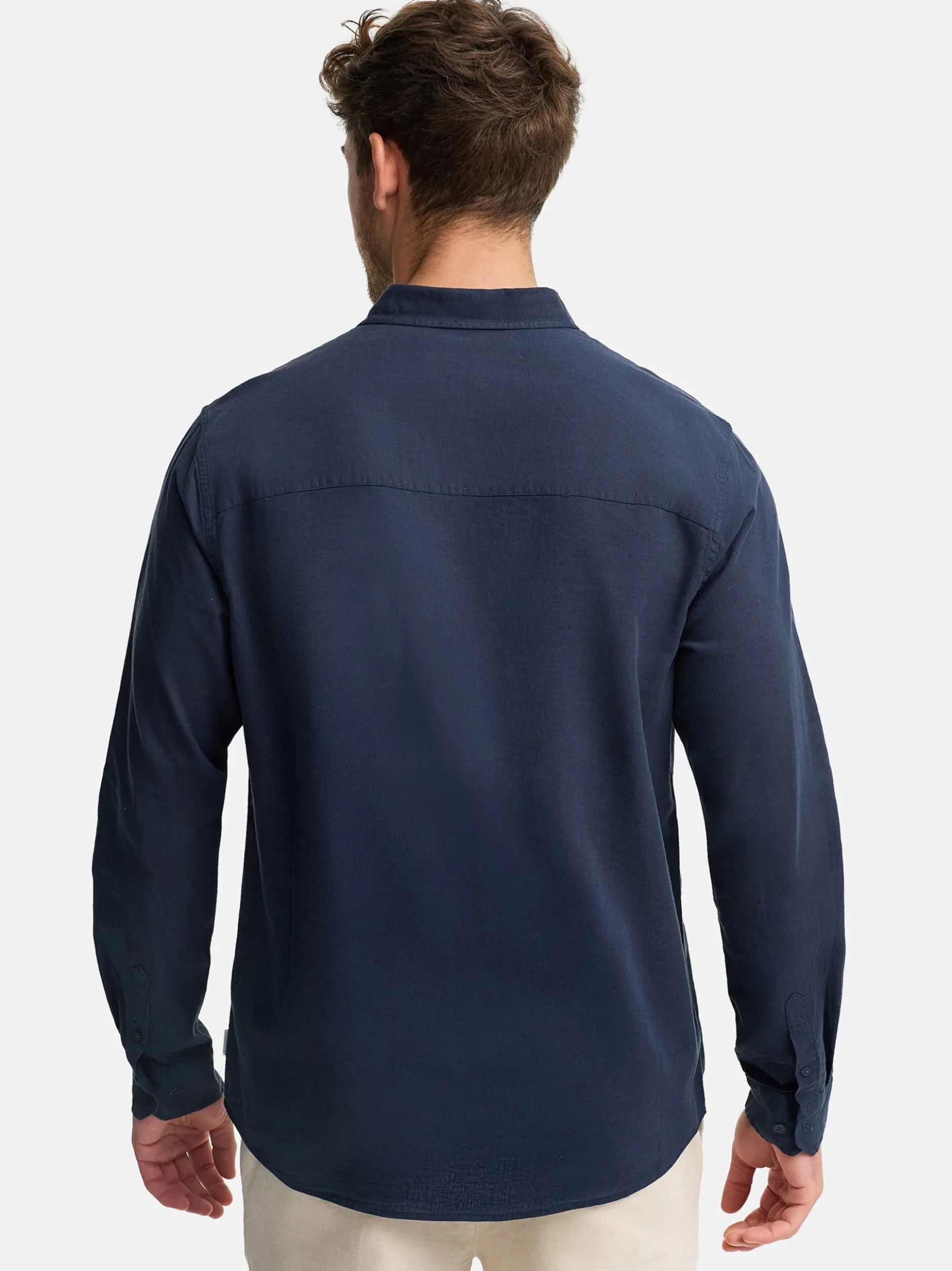 Indicode Herren Hemd Langarm - INCeppo in marine