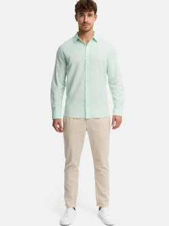 Indicode Herren Hemd Langarm - INCeppo in mint