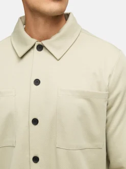 Indicode Herren Hemd Langarm - INYuno in beige grau
