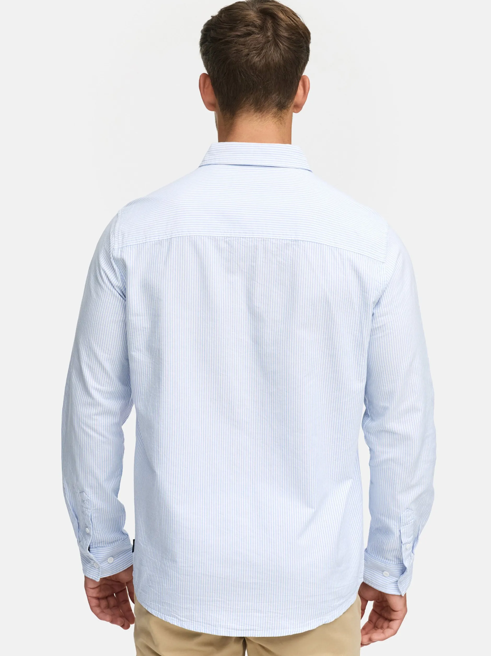 Indicode Herren Hemd Langarm - Kepner in hellblau