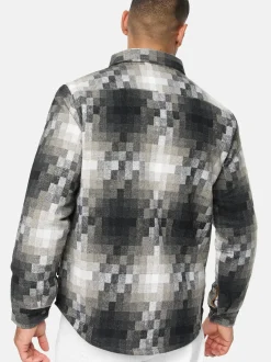 Indicode Herren Hemd Langarm - Spin in grau