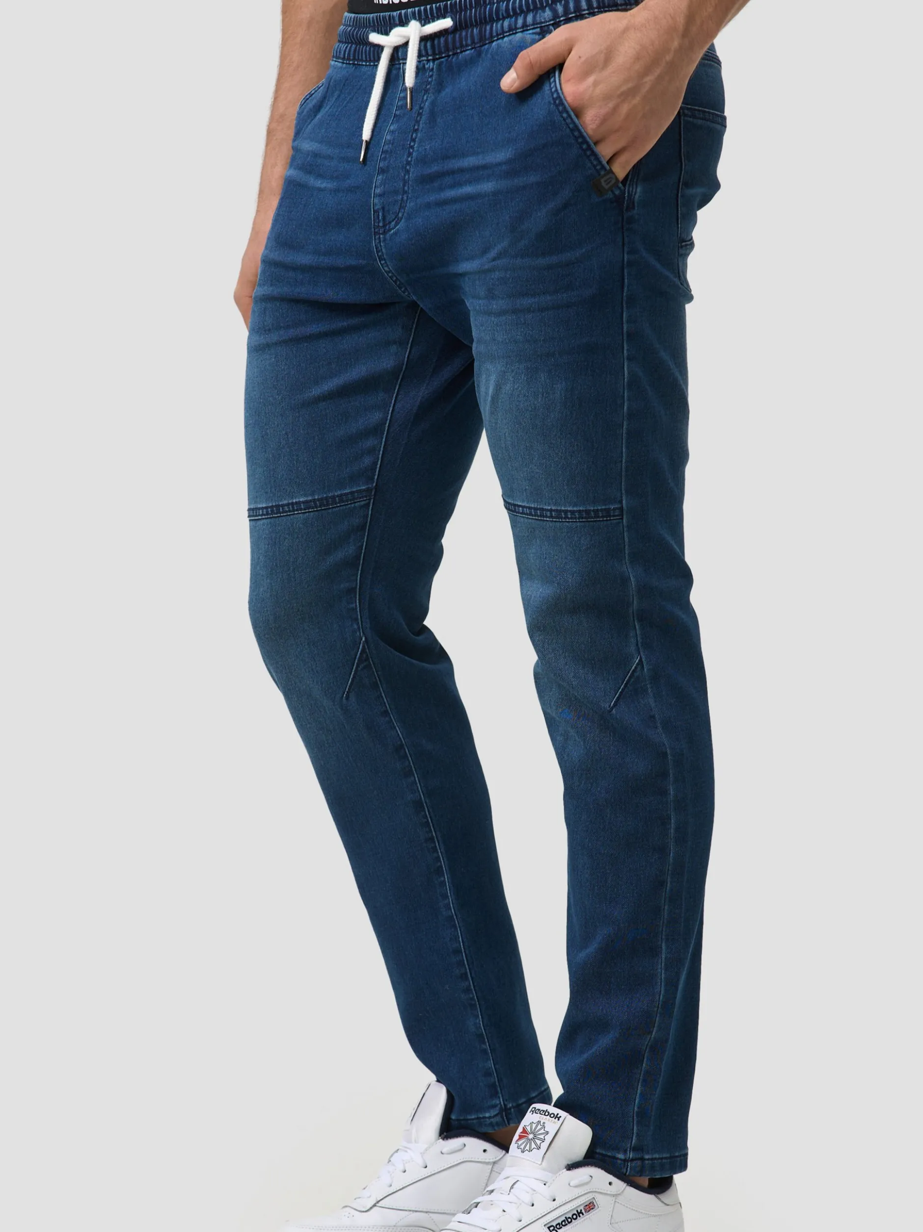 Indicode Herren Hose - Fabrizio in medium stone weiß