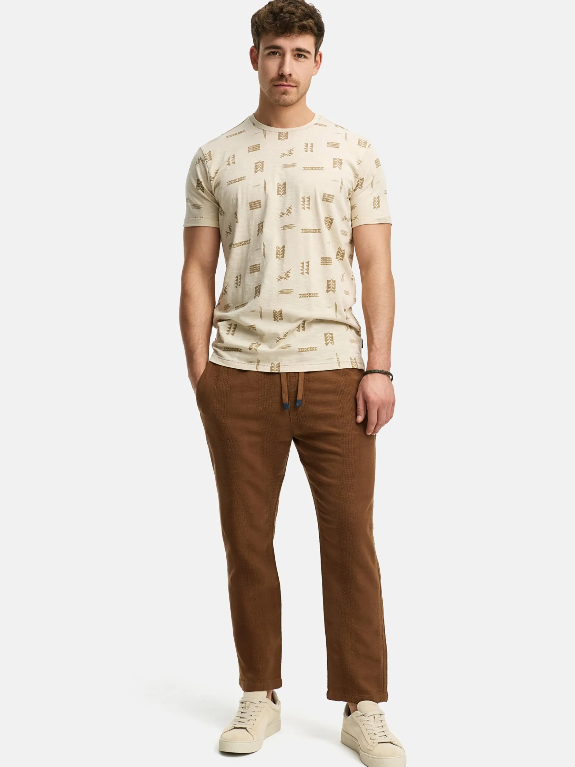 Indicode Herren Hose - INIndie in vanille braun