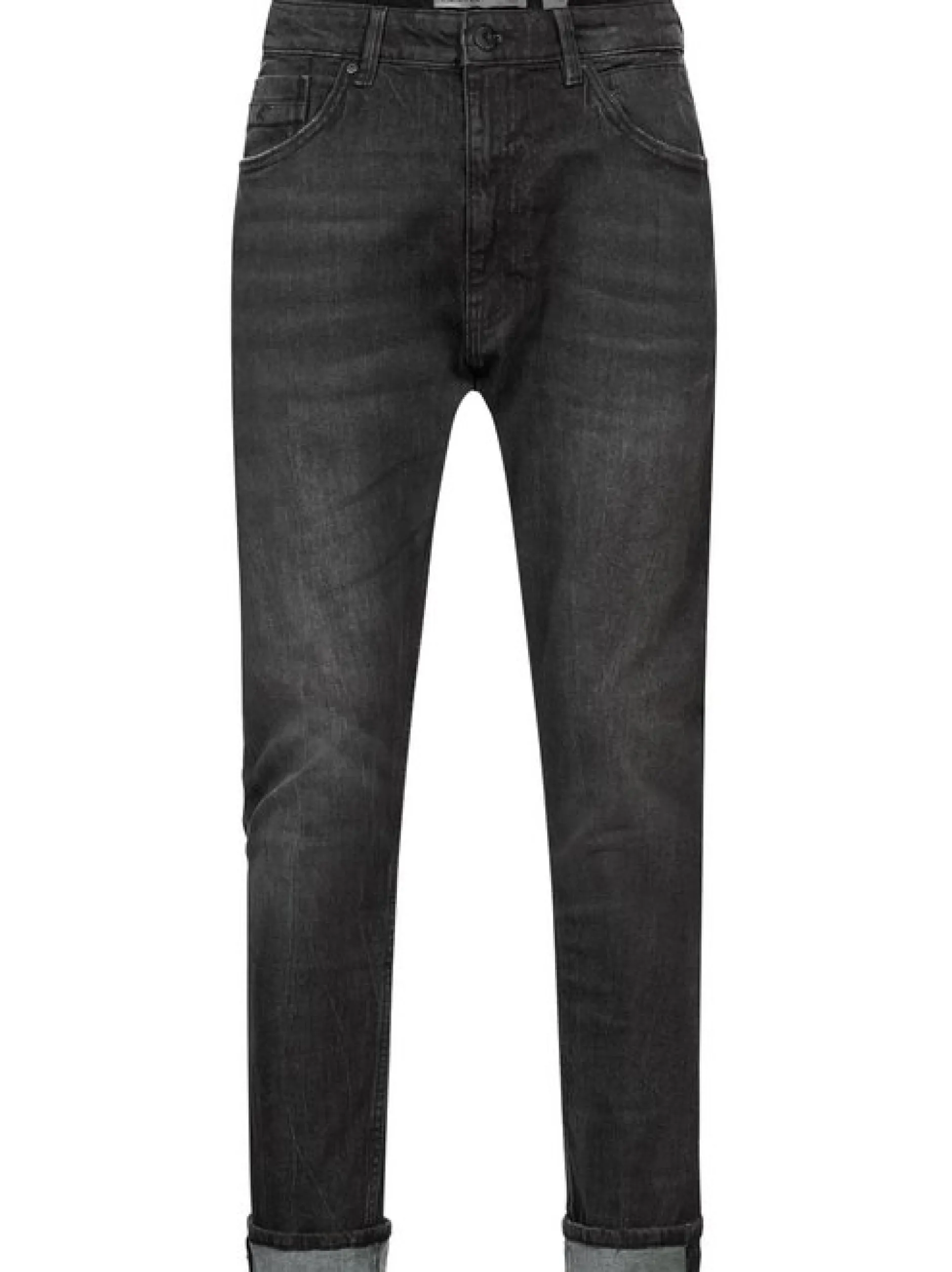 Indicode Herren Jeanshose - INChammy in schwarz fuchsia