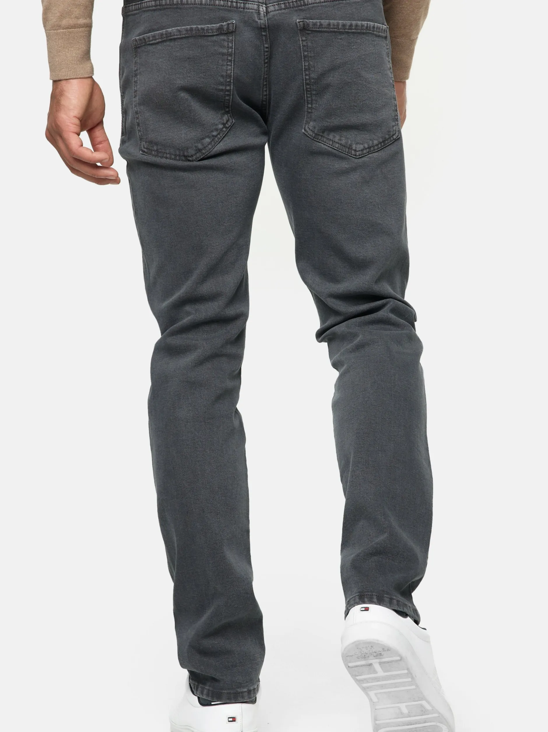 Indicode Herren Jeanshose - INSamario in anthrazit grau