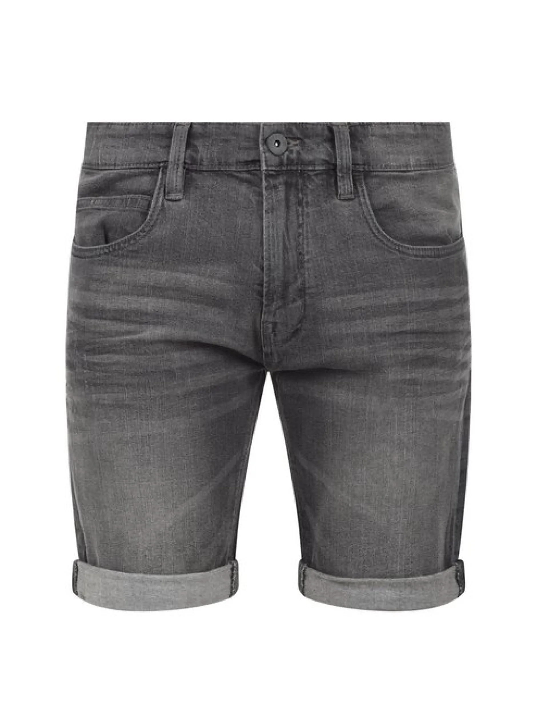 Indicode Herren Jeansshorts - IDQuentin in grau
