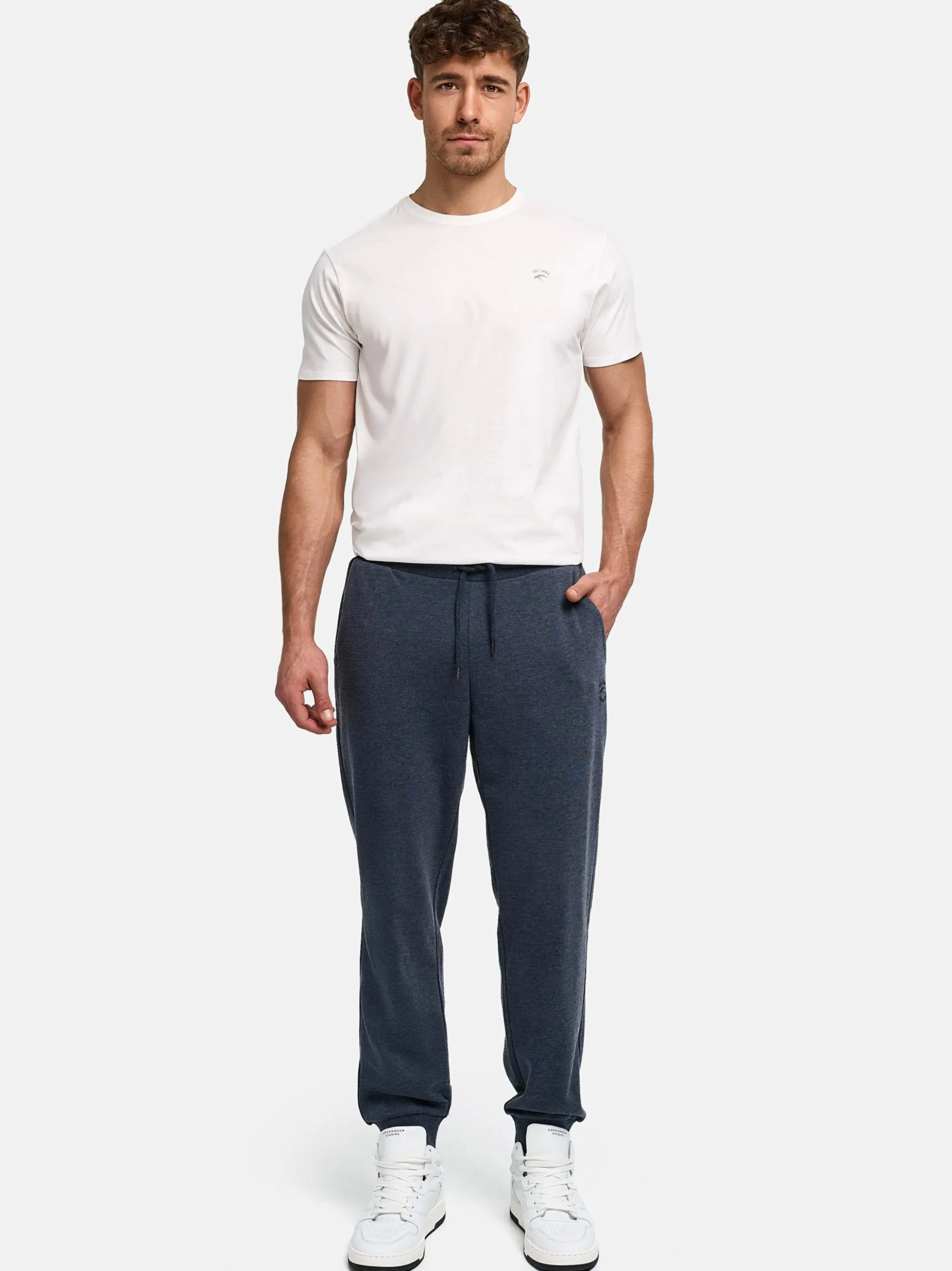 Indicode Herren Jogginghose - Eberline in marine