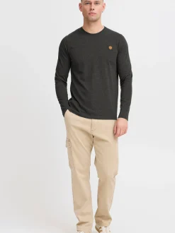 Indicode Herren Langarmshirt - IDPhillo in anthrazit