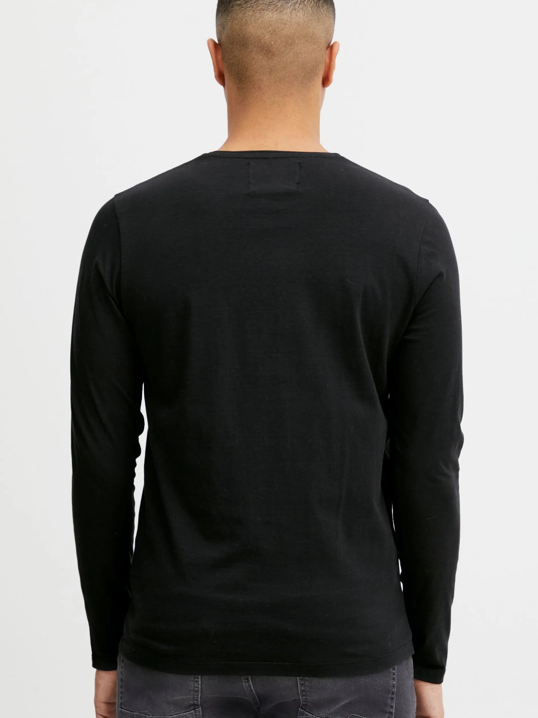 Indicode Herren Langarmshirt - IDPhillo in schwarz