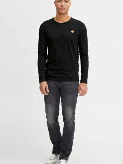 Indicode Herren Langarmshirt - IDPhillo in schwarz