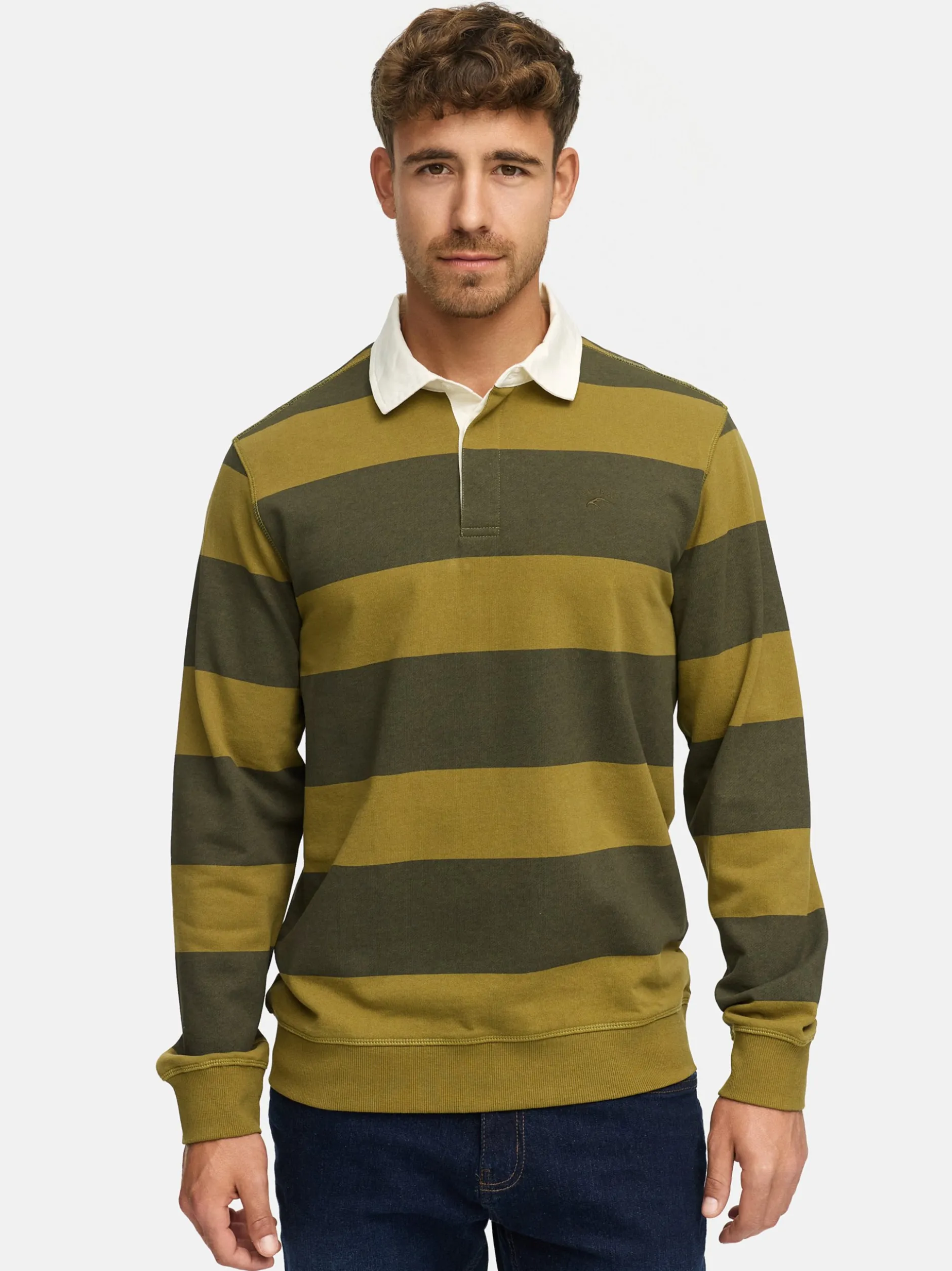 Indicode Herren Langarmshirt - INDinaro in grün mehrfarbig