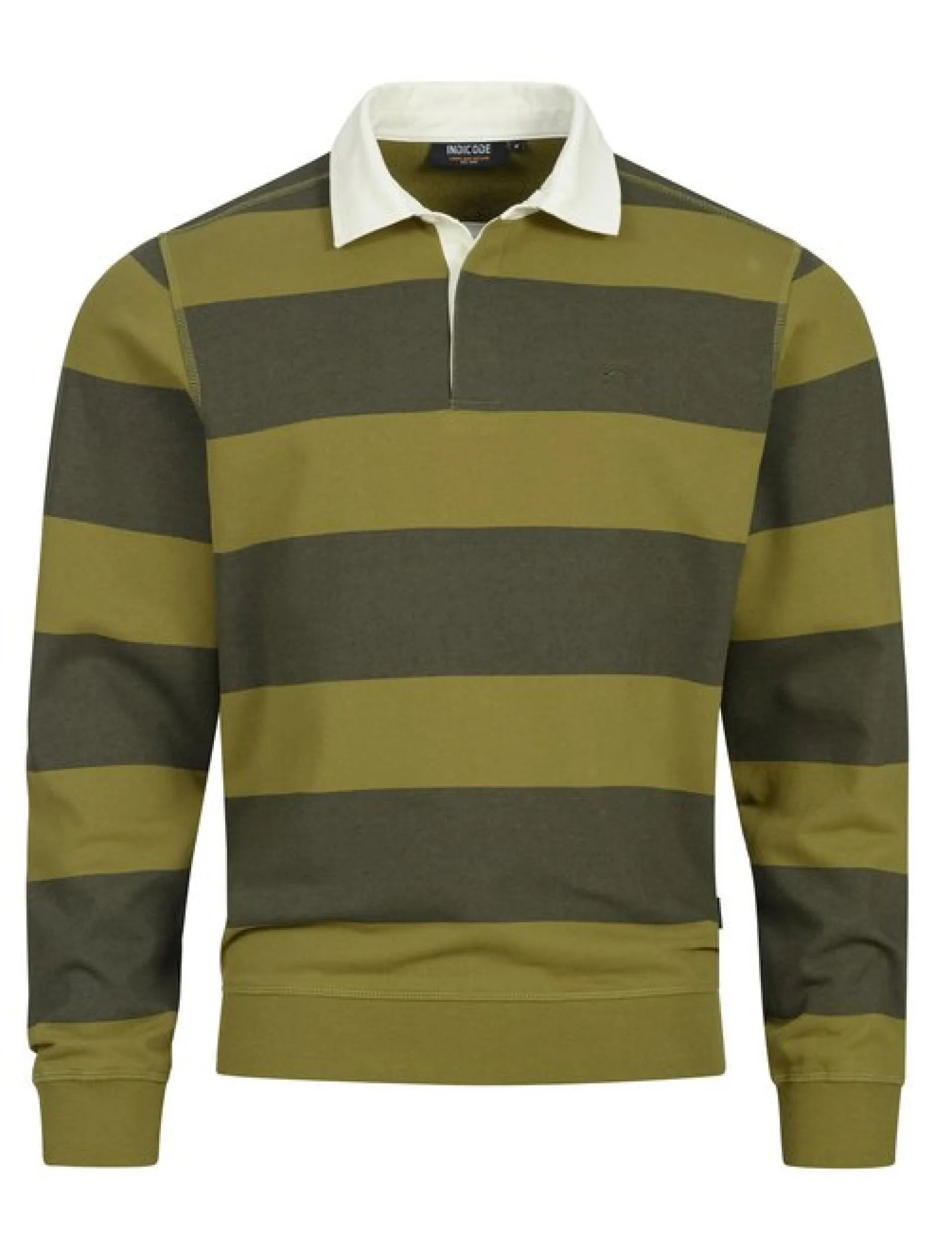 Indicode Herren Langarmshirt - INDinaro in grün mehrfarbig