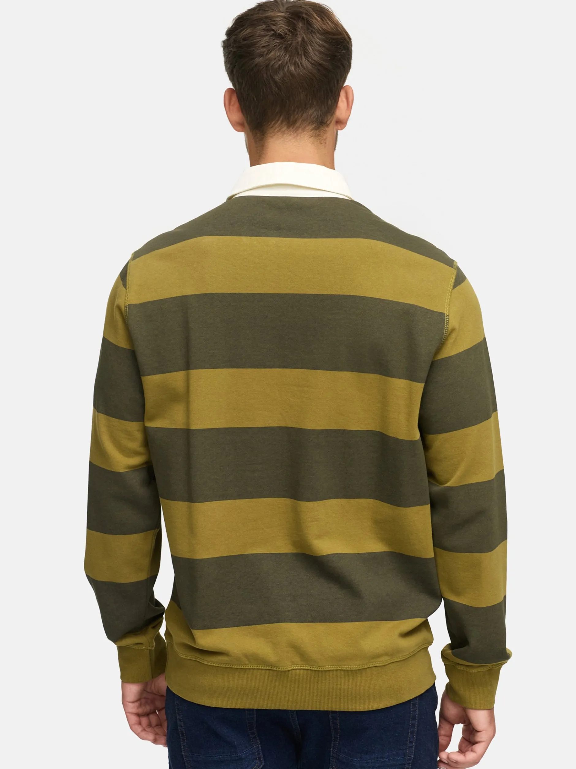 Indicode Herren Langarmshirt - INDinaro in grün mehrfarbig
