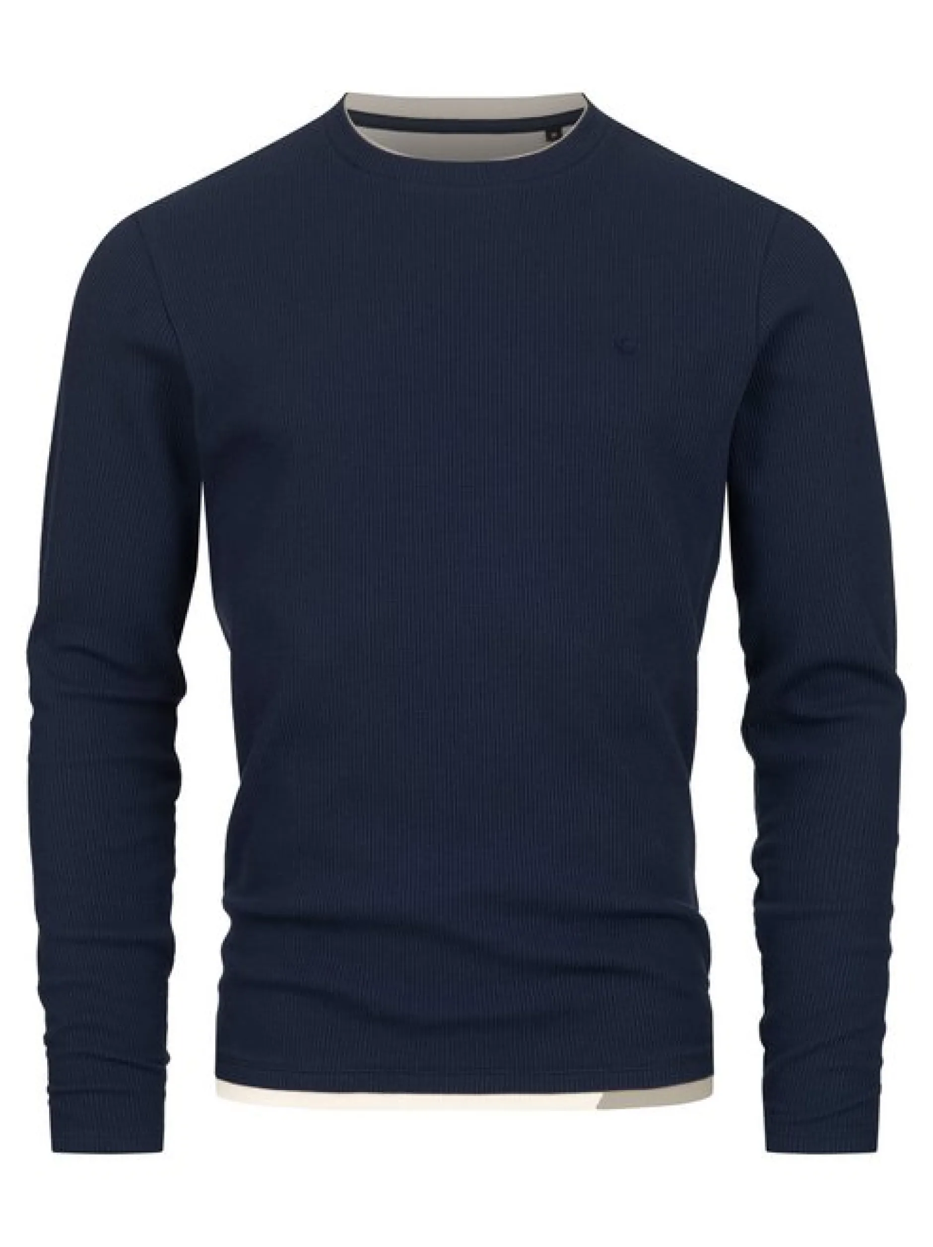 Indicode Herren Langarmshirt - INValwald in marine