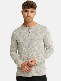Indicode Herren Langarmshirt - INVitus in braun beige