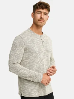 Indicode Herren Langarmshirt - INVitus in braun beige