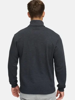 Indicode Herren Langarmshirt Rollkragen - INGuadalupe Roll neck in anthrazit